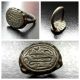 Ancient Bronze Intaglio Islamic Letter Blessing Ring 12th To 14th Century A.  D. Near Eastern photo 7