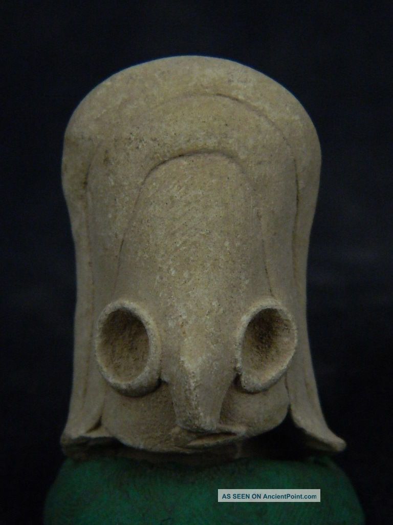 Ancient Teracotta Mother Goddess Head Indus Valley 2000 Bc Tr587 Neolithic & Paleolithic photo