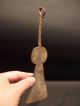 Primitive Antique Hand Forged Keyhole Spatula Blacksmith Made Wrought Iron Aafa Primitives photo 6