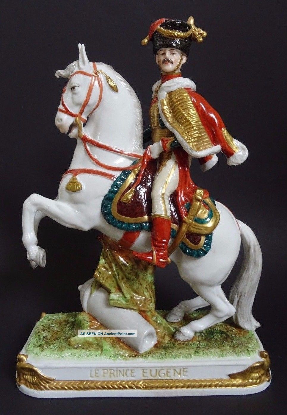 Vintage Statue Alsbach Kister Napoleonic Soldier Figurine 
