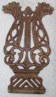Cast Iron Gargoyle Lyre Emblems Antique Chicago Cottage Pump Organ Foot Pedals Other Antique Hardware photo 1