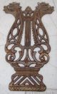 Cast Iron Gargoyle Lyre Emblems Antique Chicago Cottage Pump Organ Foot Pedals Other Antique Hardware photo 4