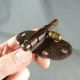 French Antique,  Iron & Brass Slide.  Bolt Latch Lock Rustic,  Handmade Locks & Keys photo 2