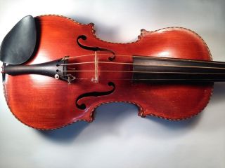 Old Antique Violin - Late 18th Century (with An Old Bow & Case) photo