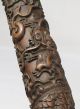 B749: Chinese Wood Carving Incense Case Stick With Good Sculpture Of Dragon Other Chinese Antiques photo 5