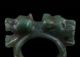 Aztec Stone Jaguar Finger Ring - Antique Pre Columbian Style Statue - Mayan The Americas photo 1