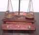 1900 ' S Old Antique Gold Smith Jewelry Weight Balance Brass Scale With Wooden Box Scales photo 3