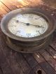 Antique Brass Industrial Ashcroft Manufacturing Company Gauge | 7 - 3/8 