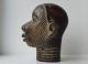 African Tribal Ife Bronze King (oba) Head Figure Nigeria Other African Antiques photo 4