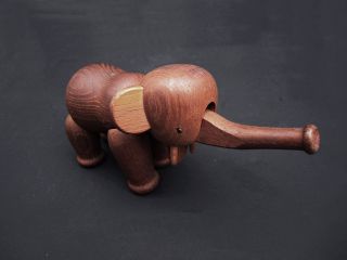 Vintage Kay Bojesen Wooden Toy Elephant Denmark Mid Century Rare photo