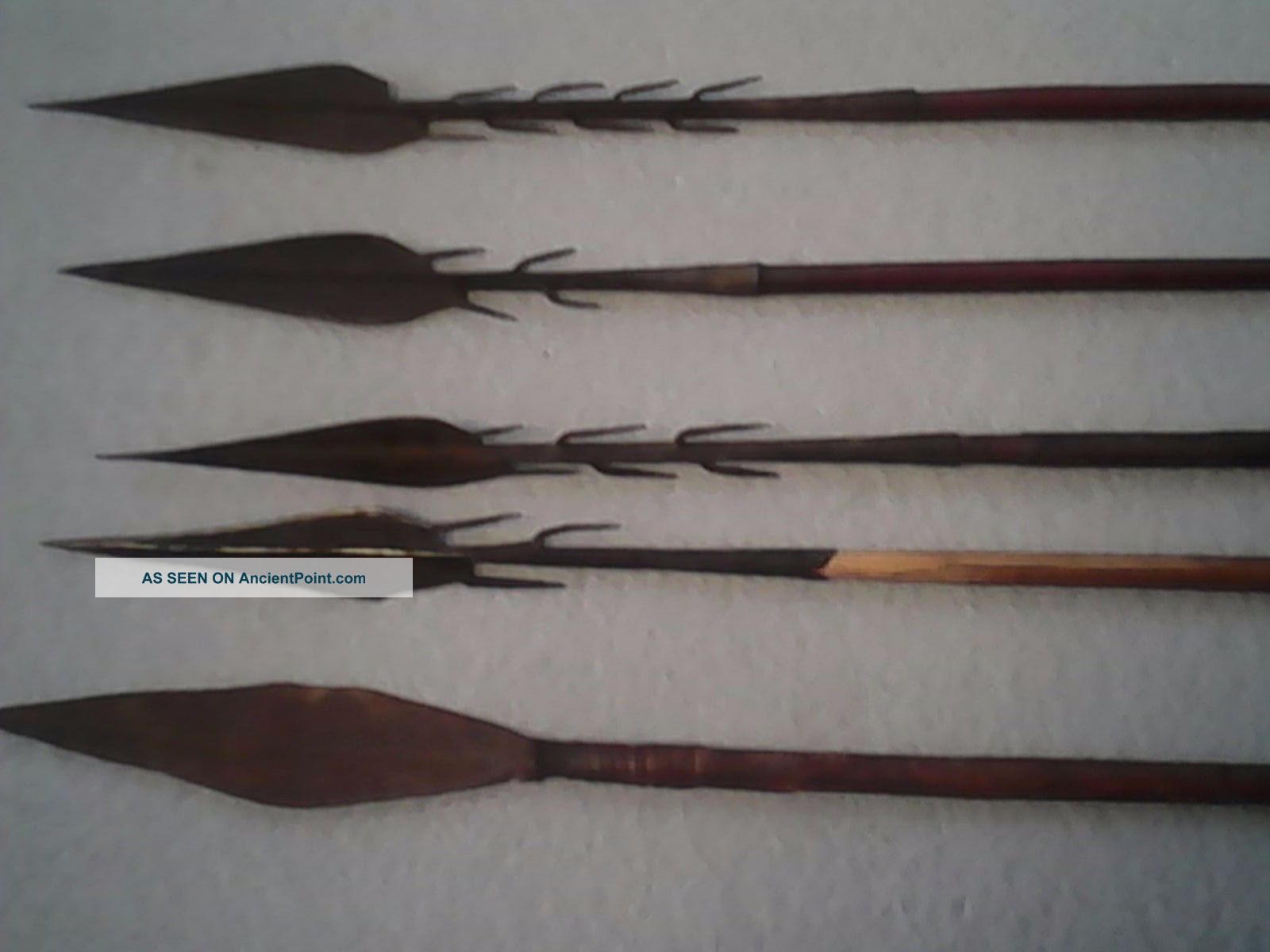 5 Arrows With Feathers,  Old Africa Other African Antiques photo