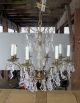 Vintage French Style Crystal Directoire Chandelier 8 Light Chandeliers, Fixtures, Sconces photo 1