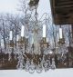 Vintage French Style Crystal Directoire Chandelier 8 Light Chandeliers, Fixtures, Sconces photo 2