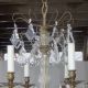 Vintage French Style Crystal Directoire Chandelier 8 Light Chandeliers, Fixtures, Sconces photo 5