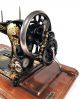 Collier No 4 Jones Hand Crank Sewing Machine W Coffin Case Gold Decals Sewing Machines photo 3
