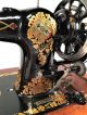 Collier No 4 Jones Hand Crank Sewing Machine W Coffin Case Gold Decals Sewing Machines photo 5