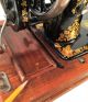 Collier No 4 Jones Hand Crank Sewing Machine W Coffin Case Gold Decals Sewing Machines photo 8