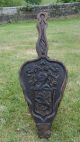 19thc Pr Gothic Black Forest Oak Fireside Bellows With Knight & Lion Other Antique Woodenware photo 5