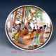Chinese Famille Rose Porcelain Hand Drawn Character Dish & Cup Qw0380 Glasses & Cups photo 3