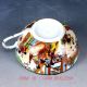 Chinese Famille Rose Porcelain Hand Drawn Character Dish & Cup Qw0380 Glasses & Cups photo 4