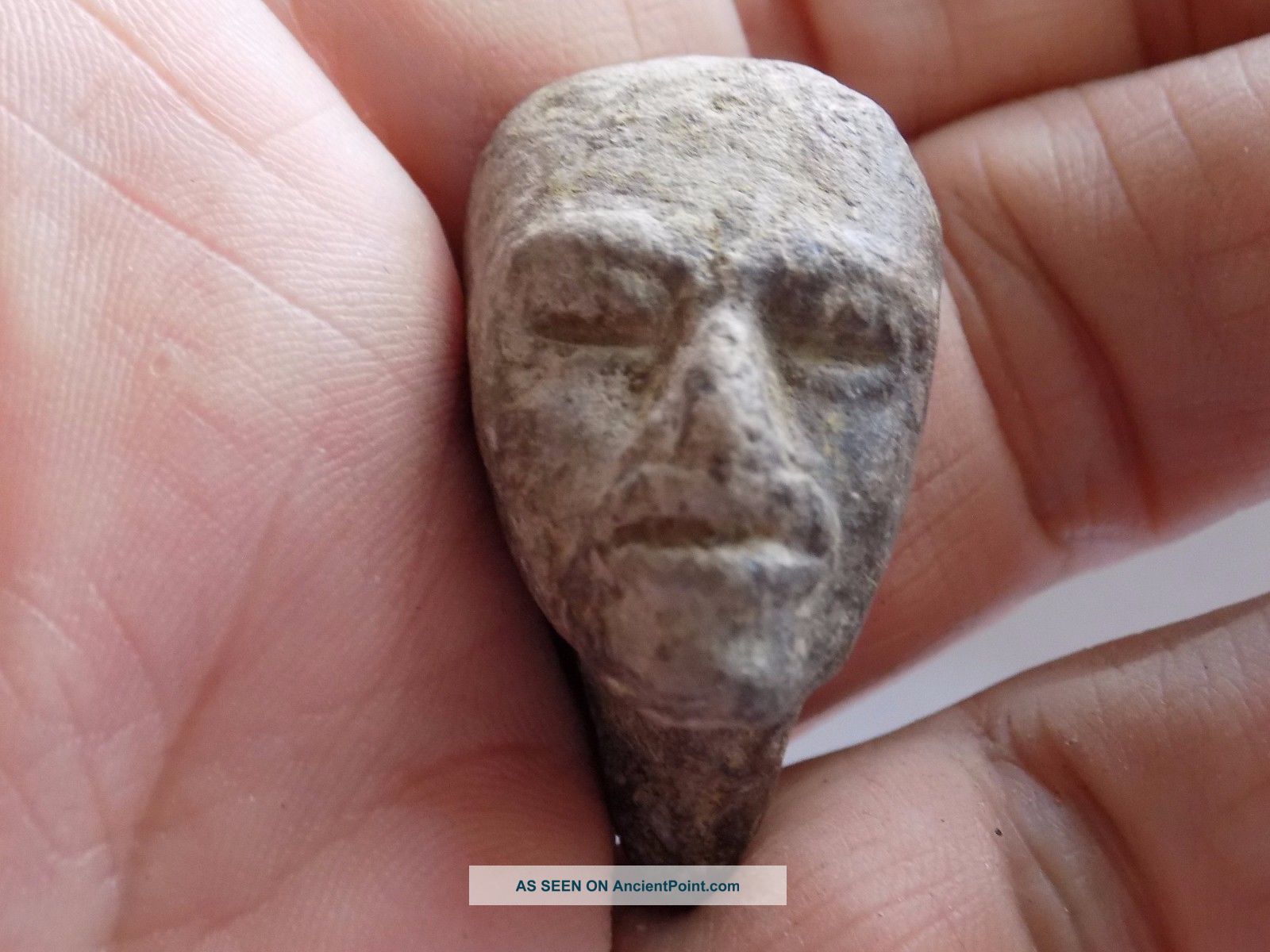Ancient Antique Excavated Carved Stone Head Sculpture (10) Other Antiquities photo