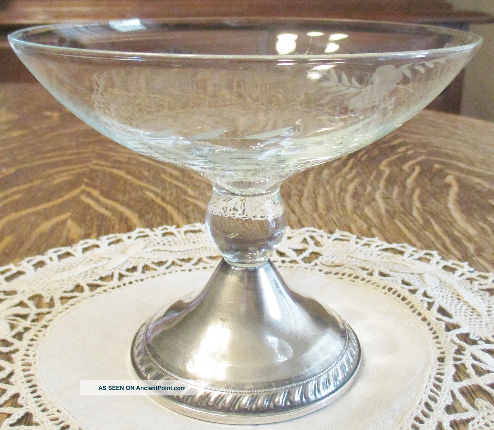 Vintage Duchin Creations Sterling Etched Crystal Compote Candy Dish,Oatey Shower Drain Installation