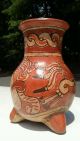 Pre - Columbian Ancient Mayan Polychrome Painted Pottery Vessel From El Salvador The Americas photo 5