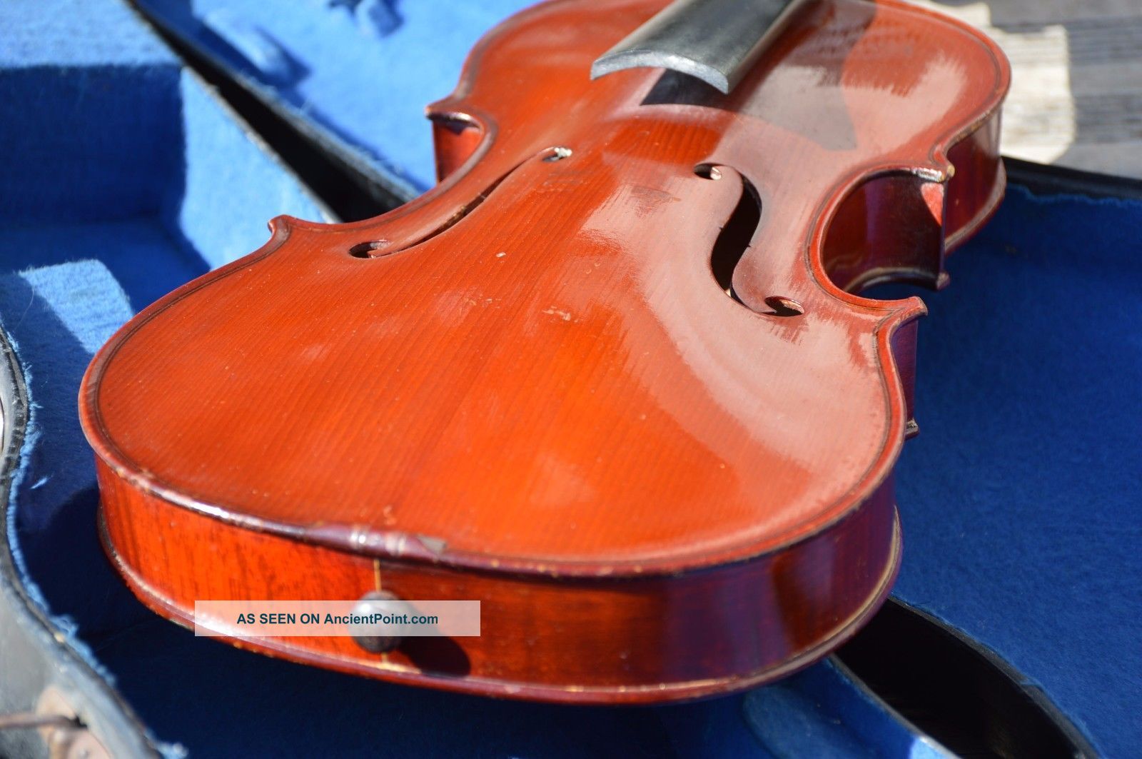 Old French Violin Bertholini Label 4/4 String photo