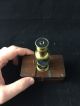 Antique Miniature Brass Drum Microscope With Mahogany Box 19th Century Science & Medicine (Pre-1930) photo 1