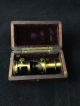 Antique Miniature Brass Drum Microscope With Mahogany Box 19th Century Science & Medicine (Pre-1930) photo 4