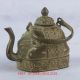 Chinese Bronze Handwork Carved Elephant Teapot W Qing Dynasty Mark Qt057 Teapots photo 3
