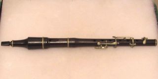 Antique Marked Magnamusic Germany Rosewood Flute Johannes Adler? photo