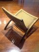 Vintage Mid Century Folding Rope Danish Hans Wegner Style Lounge Chair Post-1950 photo 2