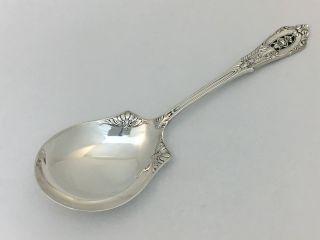 Wallace Sterling Rose Point Berry Spoon photo