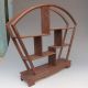 Pretty Wood Stand /shelf For Netsuke / Snuff Bottles Or Curios Other Chinese Antiques photo 2