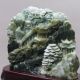 Exquisite 100 Natural Dushan Jade Hand Carved Moutain & Man Statue Y277 Other Antique Chinese Statues photo 3