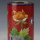 Chinese Cloisonne Hand - Made Bird And Flower Brush Pots Brush Pots photo 3