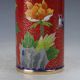 Chinese Cloisonne Hand - Made Bird And Flower Brush Pots Brush Pots photo 4