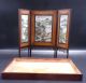 Antique Chinese Porcelain Plaques With Signed Scholar Mountain Scenes Other Chinese Antiques photo 1