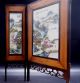 Antique Chinese Porcelain Plaques With Signed Scholar Mountain Scenes Other Chinese Antiques photo 5