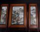 Antique Chinese Porcelain Plaques With Signed Scholar Mountain Scenes Other Chinese Antiques photo 7