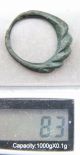 Ancient Viking Pseudo Twisted Bronze Ring  Namejs 