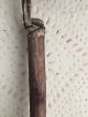 Rare Antique Child Size Primitive Handmade Shaved Broom Early Brown Calico Aafa Primitives photo 3