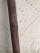 Rare Antique Child Size Primitive Handmade Shaved Broom Early Brown Calico Aafa Primitives photo 8