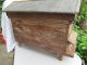Antique Primitive Old Hand Made Wooden Beehive With 3 Bee Frames Metal Roof Primitives photo 5
