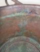 Antique Copper Dovetail Hanging Kettle Cauldron Apple Butter Pot Wrought Iron Primitives photo 3