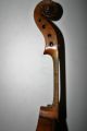 Old Antique Well Played Abused French 4/4 Violin Caussin 1880 Repair String photo 7