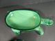 Art Deco Czech Bohemian Malachite Glass Turtle Trinket Box,  Schlevogt - Ingrid Art Deco photo 4