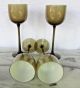 4 Carlo Moretti Murano Mid Century Cased Italian Glass Water Or Wine Tall Goblet Mid-Century Modernism photo 2