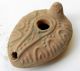 Biblical Oil Lamp Holy Land Ancient Herodian Clay Pottery Replica Terra Cotta Holy Land photo 1